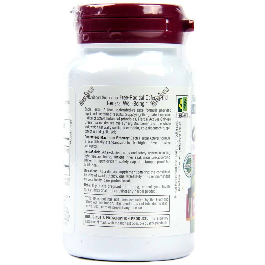 Nature's Plus Lançamento Prolongado Chá Verde Chinês 30 Comprimidos - Energia Natural - Imagem 3