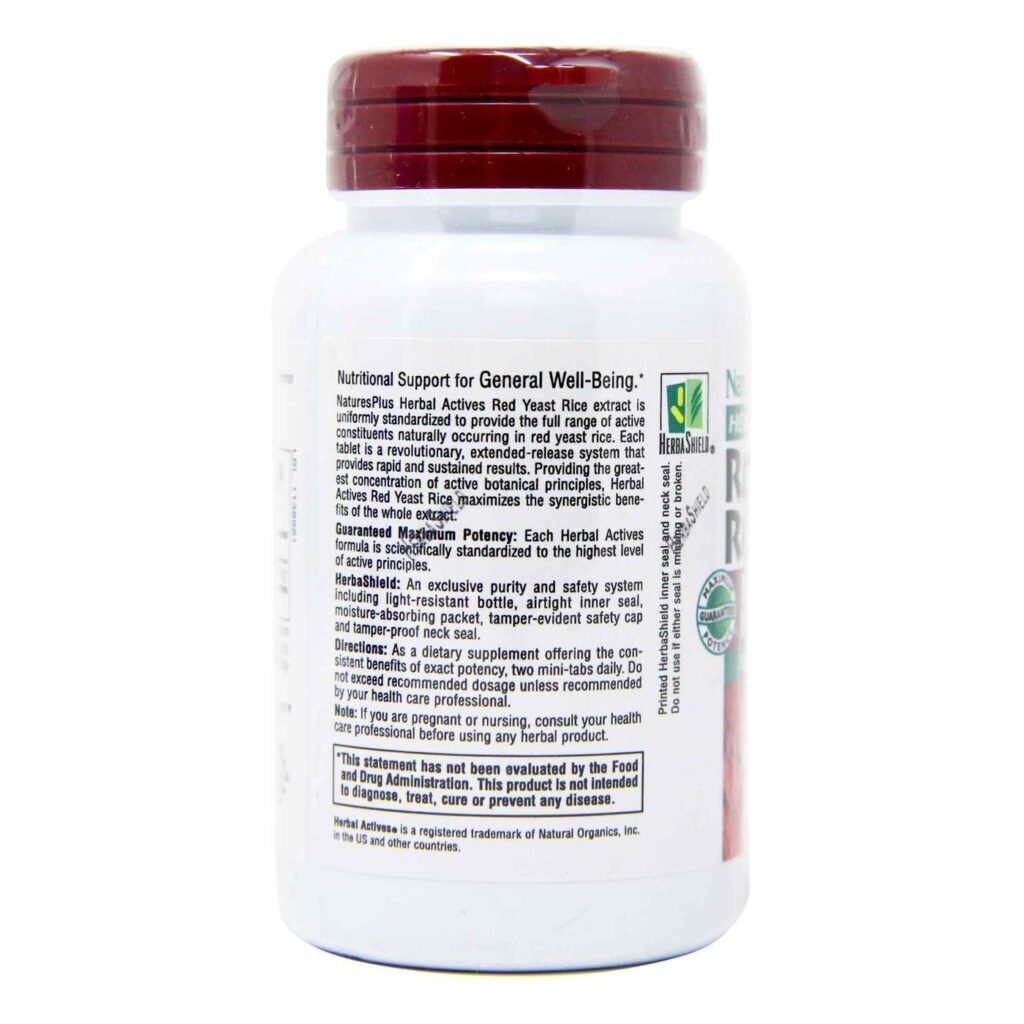 Nature's Plus Levedura de Arroz Vermelho 60 Mini-Tabletes: Controle do Colesterol e Saúde Cardiovascular no Brasil - Imagem 3
