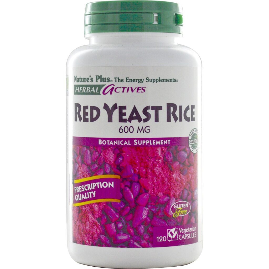 Nature's Plus Levedura de Arroz Vermelho 120 Cápsulas Vegetarianas - Saúde Cardiovascular