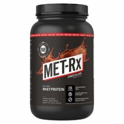 MET-Rx Whey Protein 100% Natural Sabor Chocolate 907g - Força e Recuperação Muscular