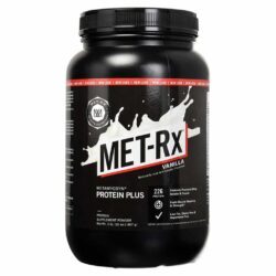 MET-Rx Whey Protein 100% Natural Baunilha 907g: Proteína Pura e Sabor Inigualável