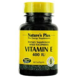 Nature's Plus Vitamina E 400 IU Tocoferóis Mistos 60 Cápsulas Gelatinosas