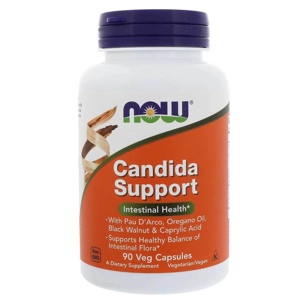 Now Foods Auxílio da Cândida - 90 Cápsulas Vegetarianas: Equilíbrio e Bem-Estar Intestinal