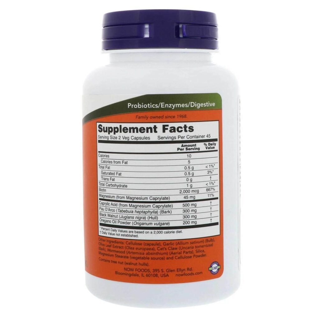 Now Foods Auxílio da Cândida - 90 Cápsulas Vegetarianas: Equilíbrio e Bem-Estar Intestinal - Imagem 2