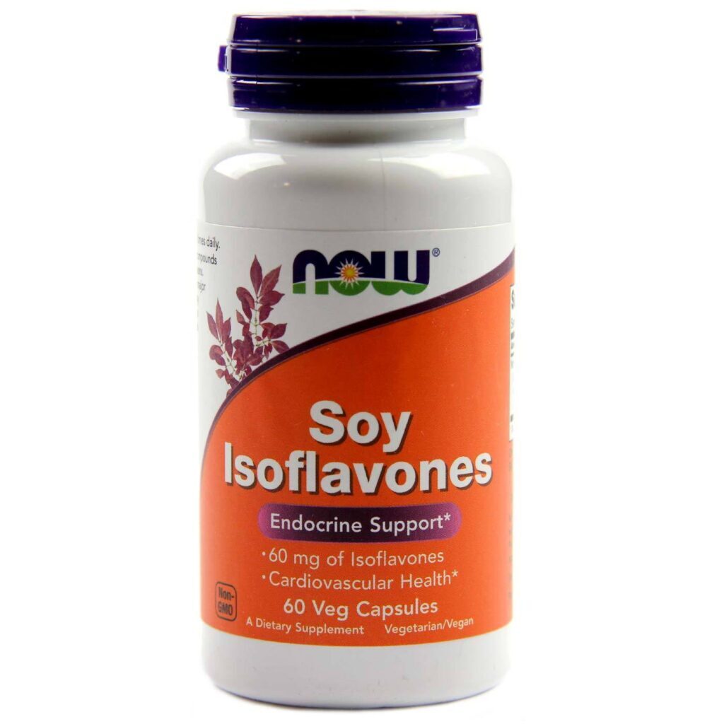 Now Foods Isoflavonas de Soja - 60 Cápsulas Vegetarianas: Equilíbrio Hormonal Natural