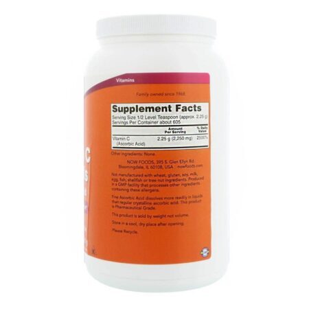 Now Foods Cristais de Vitamina C - 1.361g: Imunidade e Antioxidante Poderoso para Você - Imagem 2