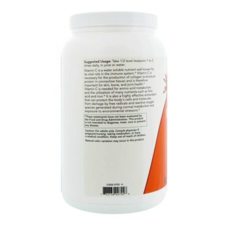 Now Foods Cristais de Vitamina C - 1.361g: Imunidade e Antioxidante Poderoso para Você - Imagem 3