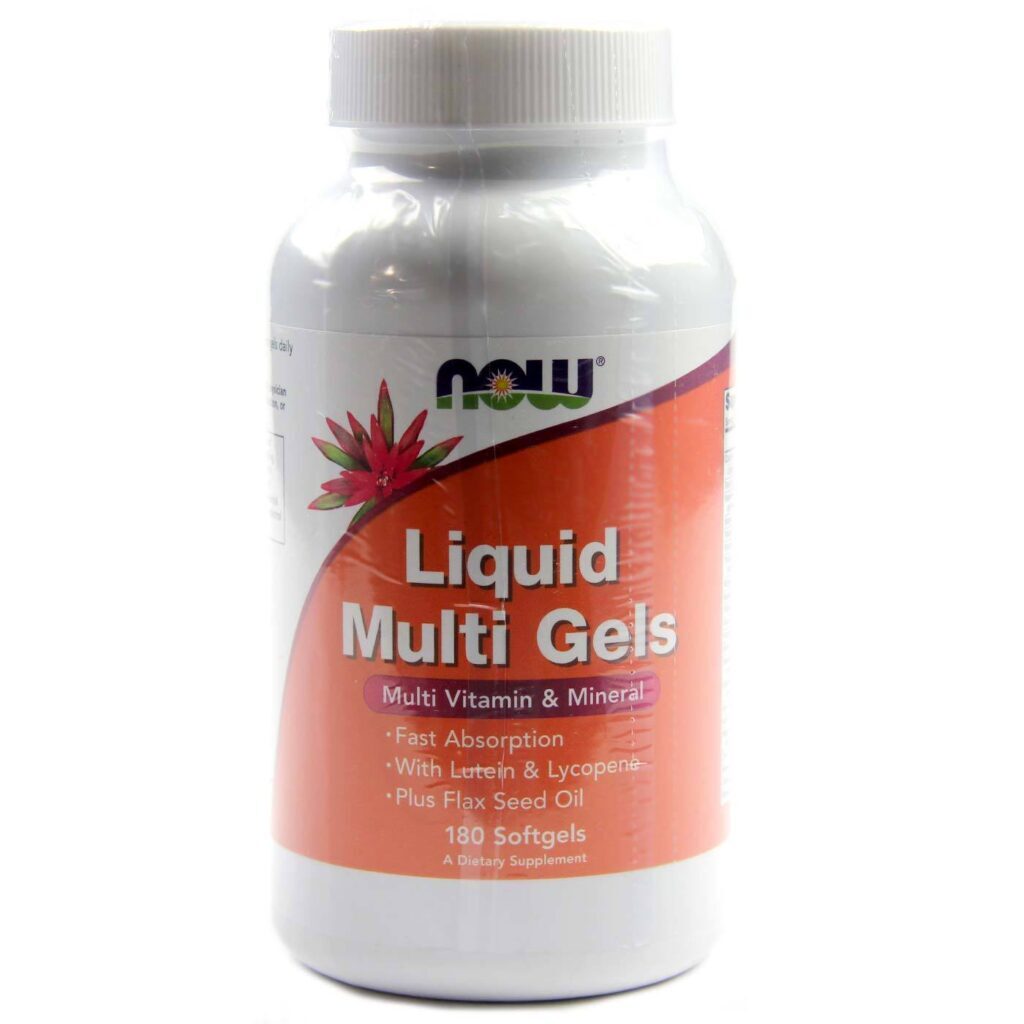 Now Foods Multivitamínico e Minerais Géis Líquidos - 180 Cápsulas Gel para Vitalidade