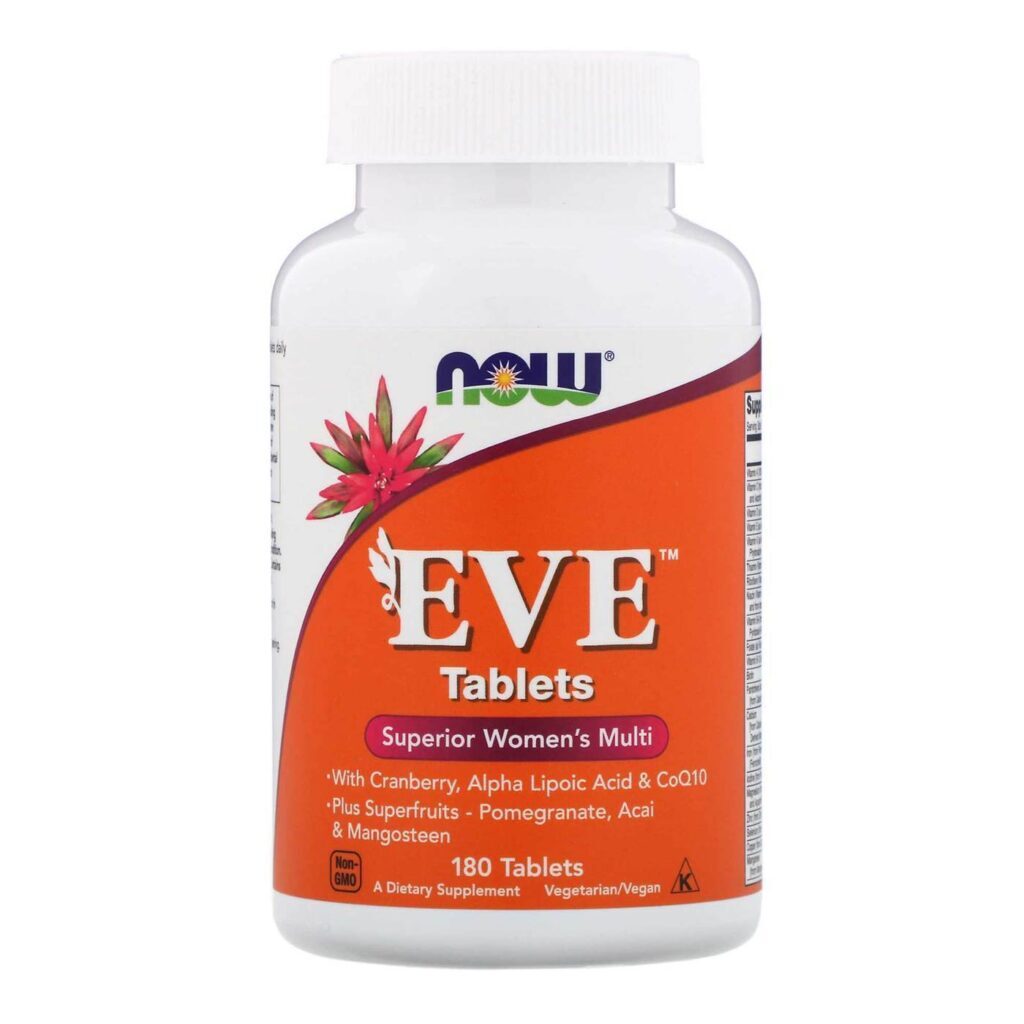 Now Foods Eve Multivitamínico para Mulheres - 180 Tabletes: Saúde Essencial Completa