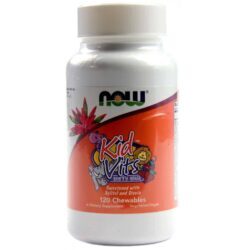 Now Foods Kid Vits Multivitamínico Infantil 120 Mastigáveis - Saúde Essencial