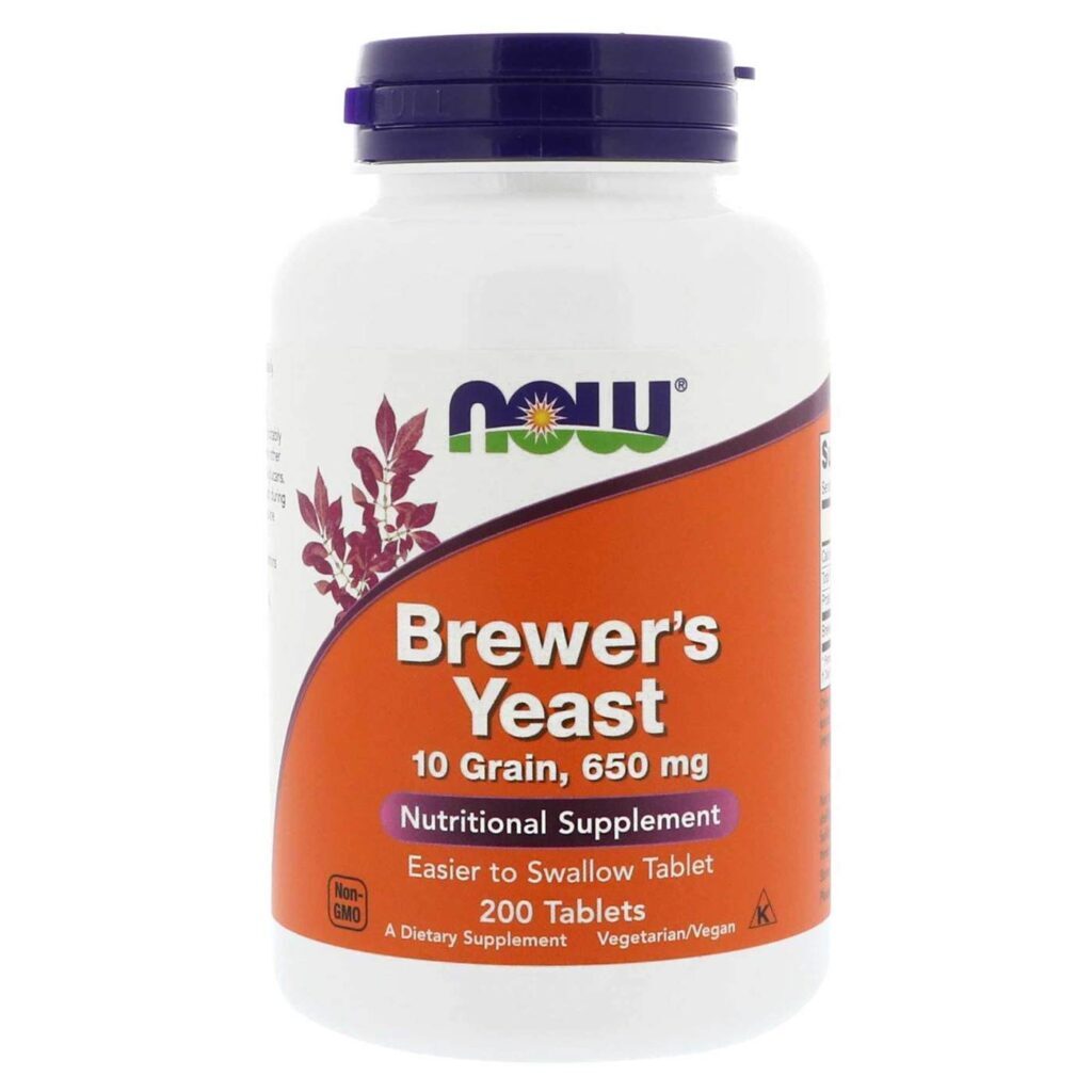 Now Foods Levedura de Cerveja 10 Grãos 650 mg - 200 Tabletes: Vitalidade e Nutrição Essencial