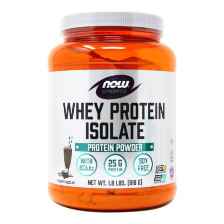 Now Foods, Whey Protein Isolado, Chocolate Alemão - 816 g