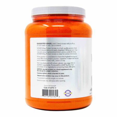 Now Foods, Whey Protein Isolado, Chocolate Alemão - 816 g - Image 3