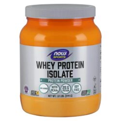 Now Foods Whey Protein Isolado Natural 544g - Pura Proteína para Seus Músculos