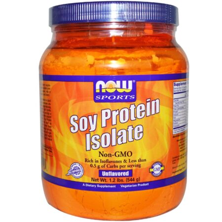 Now Foods, Proteína de Soja Isolada, Sem Sabor - 544 g (1.2 lb)