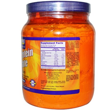 Now Foods, Proteína de Soja Isolada, Sem Sabor - 544 g (1.2 lb) - Image 2