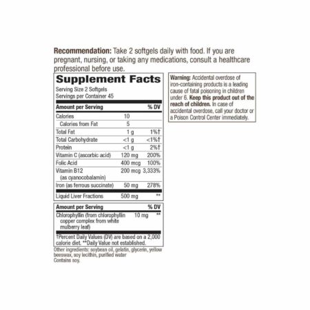 Enzymatic Therapy, Ultimate Ferro® - 90 Cápsulas em Gel - Image 3