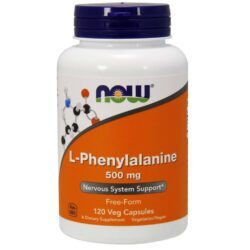 Now Foods L-Fenilalanina 500 mg - 120 Cápsulas Vegetarianas: Saúde e Bem-Estar