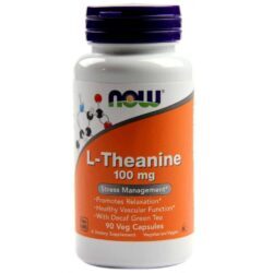 L-Carnitina 100mg Dupla Força Now Foods 90 Cápsulas Vegetarianas - Energia e Metabolismo