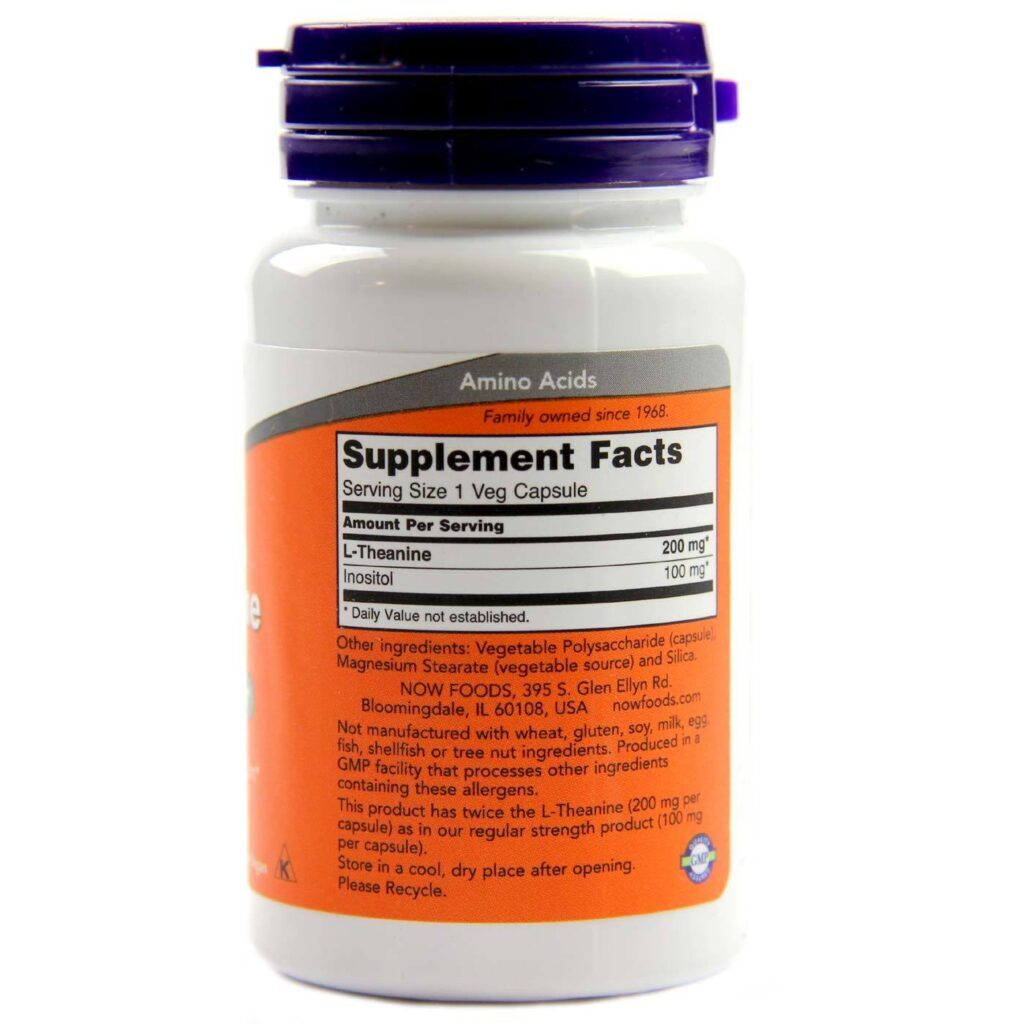 L-Carnitina 200mg Dupla Força Now Foods 60 Cápsulas Vegetarianas | Energia e Metabolismo - Imagem 2