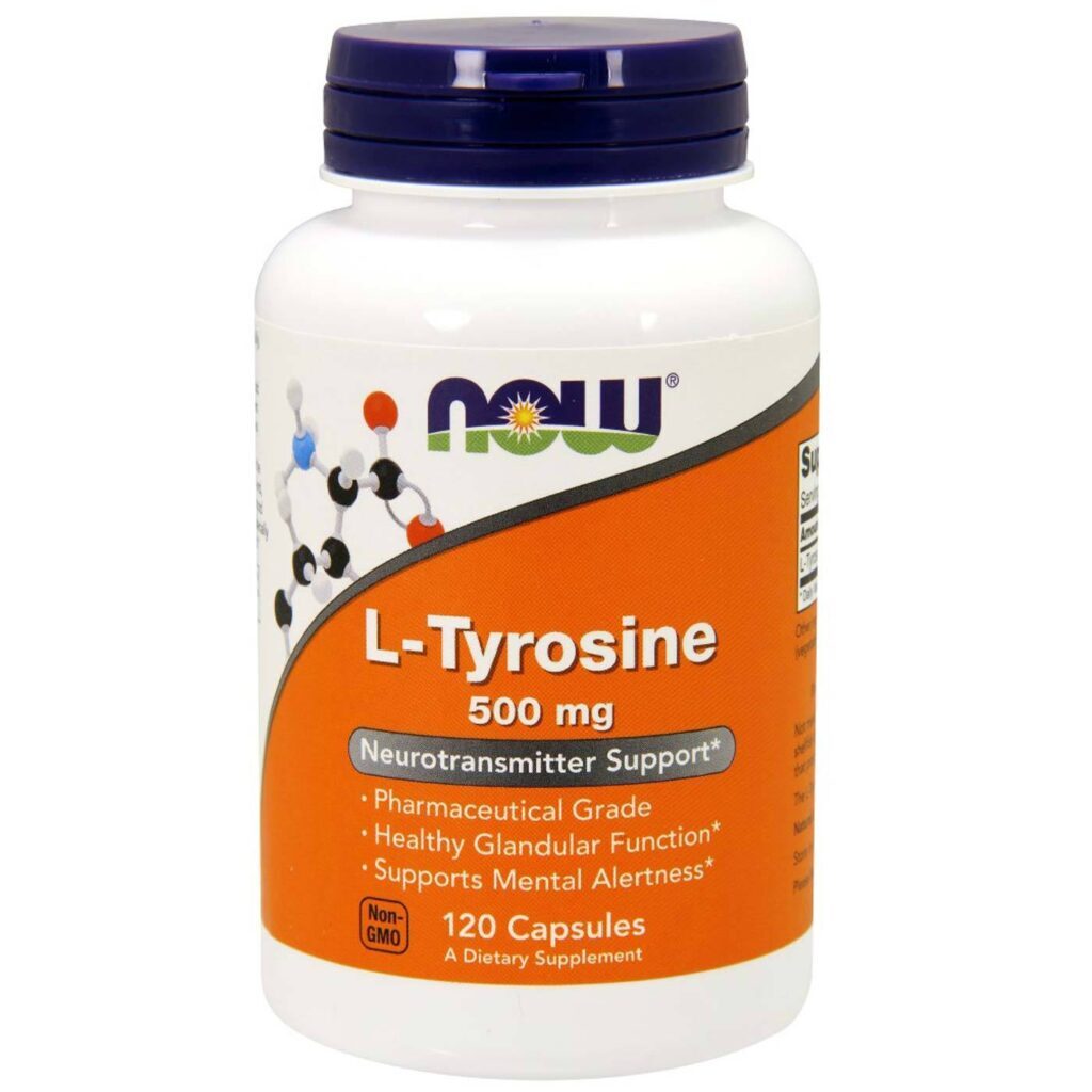 L-Tirosina 500 mg Extra Forte Now Foods - 120 Cápsulas: Foco e Energia Mental no Brasil