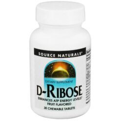 Source Naturals D-Ribose Chewables 30 Tabletes: Energia e Recuperação Muscular