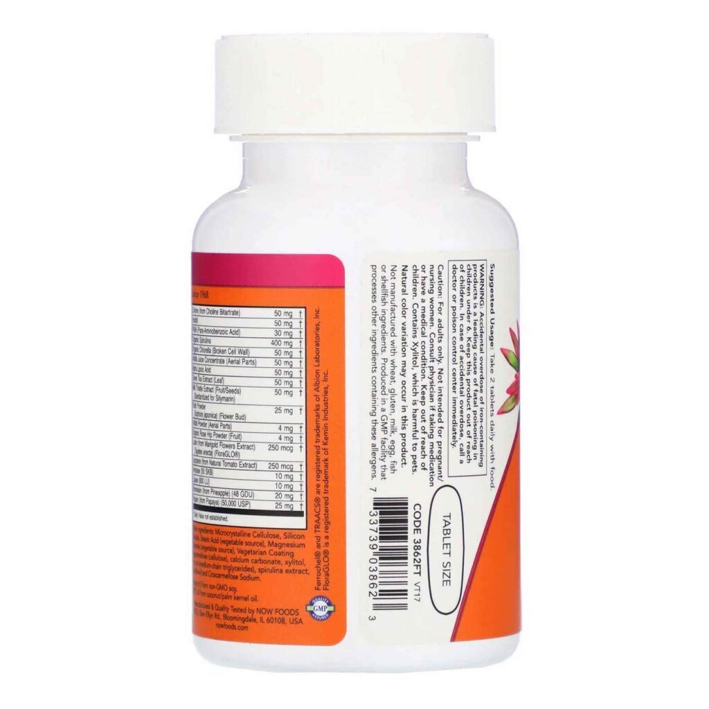 Now Foods Especial Dois Multi com 850mg e Extrato de Limão Verde - 90 Tabletes - Imagem 4
