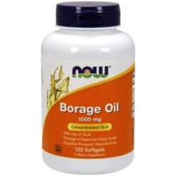 Óleo de Borragem Now Foods 1000 mg c/ 240 mg GLA - 120 Cápsulas Gel