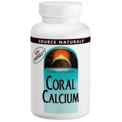 Source Naturals Coral Cálcio 1200mg - 30 Tabletes para Ossos Fortes e Saúde Geral