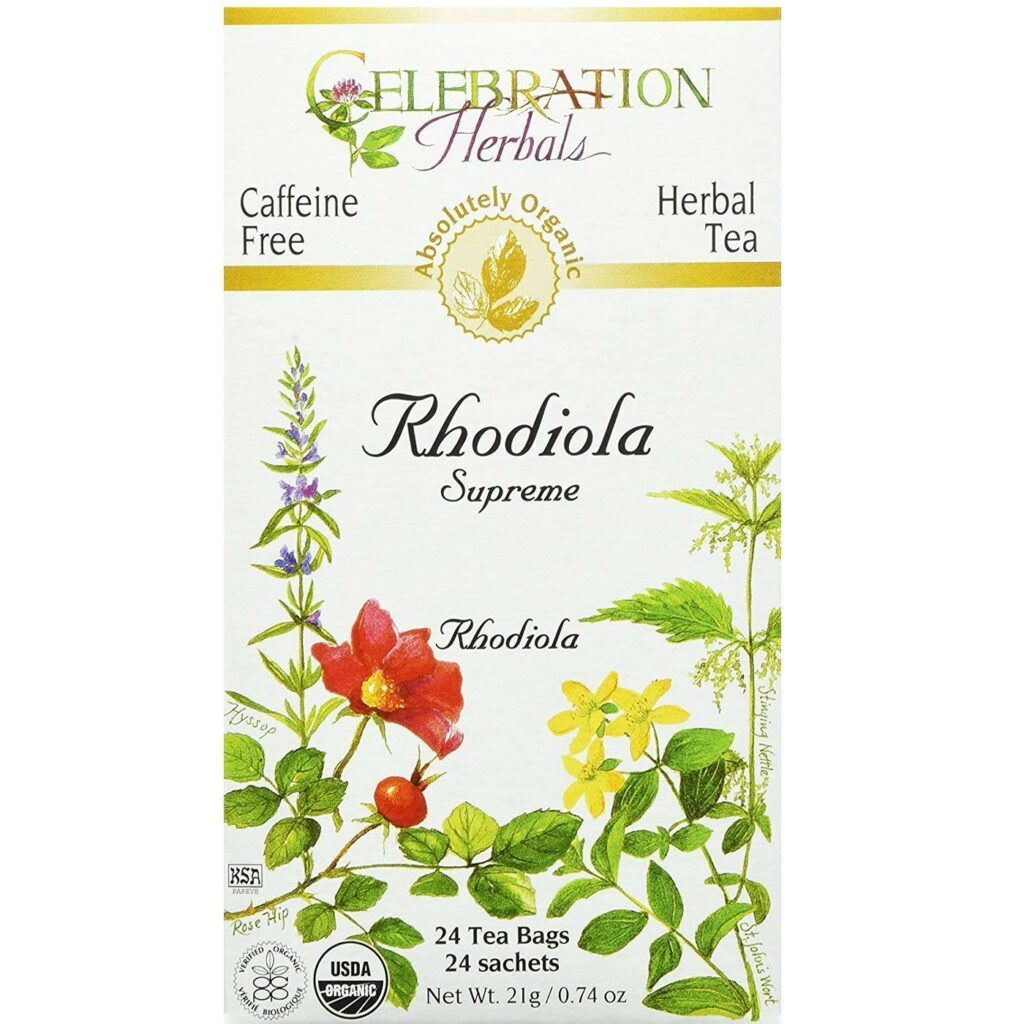 Celebration Herbals Chá de Rodiola Supreme - 24 Saquinhos para Bem-Estar e Energia