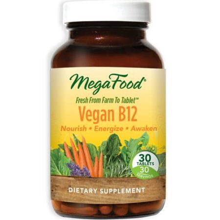 MegaFood, Vegan B12 500 mcg - 30 Tabletes