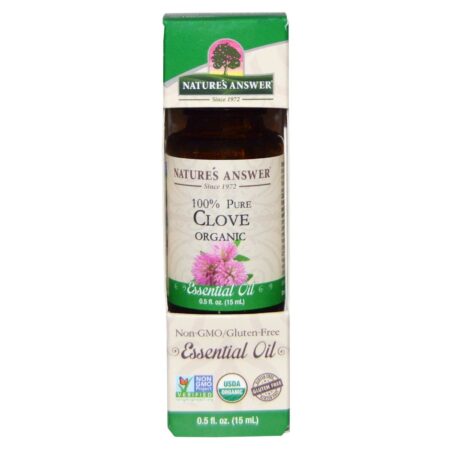 Nature's Answer, Óleo Essencial de Cravo Orgânico - 0,5 fl oz (15mL) - Image 2