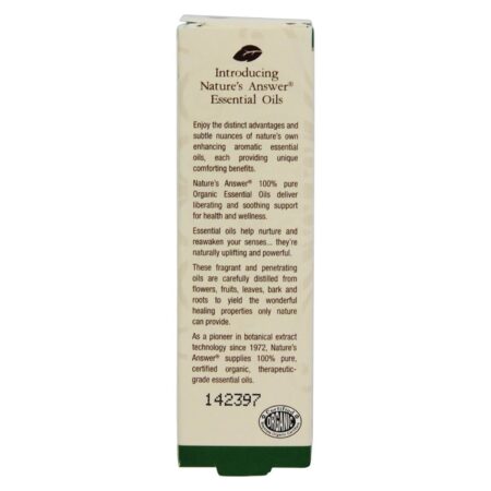 Nature's Answer, Óleo Essencial de Cravo Orgânico - 0,5 fl oz (15mL) - Image 4