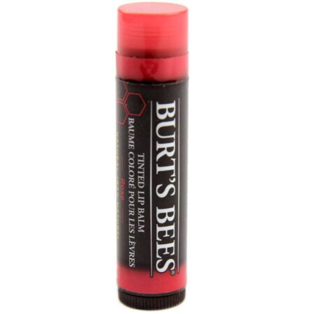 Burt's Bees, Bálsamo para os lábios, Vermelho - Rose - 4.25g