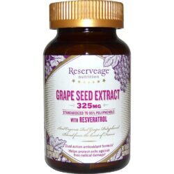 Reserveage Organics Extrato de Semente de Uva 60 Cápsulas Vegetarianas - Poder Antioxidante