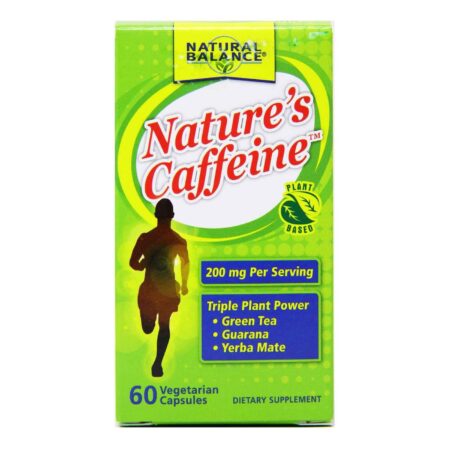 Natural Balance, Nature's Caffeine™ 200 mg - Cafeína da Natureza - 60 Cápsulas Vegetarianas