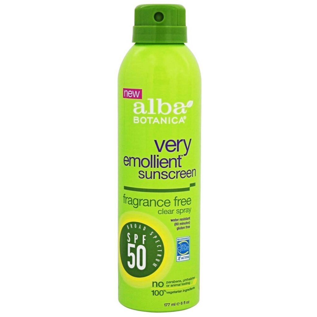 Alba Botanica Spray Protetor Solar Emoliente FPS 50 - Sem Fragrância - 177mL