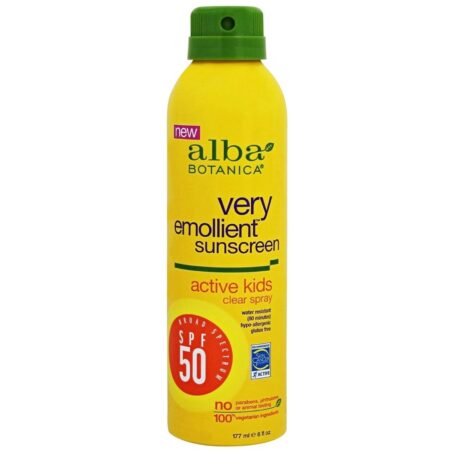 Alba Botanica, Protetor Solar em Spray para Crianças - FPS 50 - 6 oz (177mL)