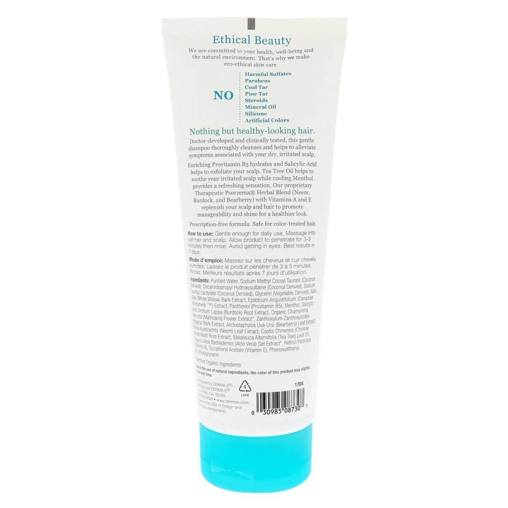 Derma E Shampoo Alívio Couro Cabeludo 236 ml - Cabelos Saudáveis e Livres de Irritação - Imagem 2