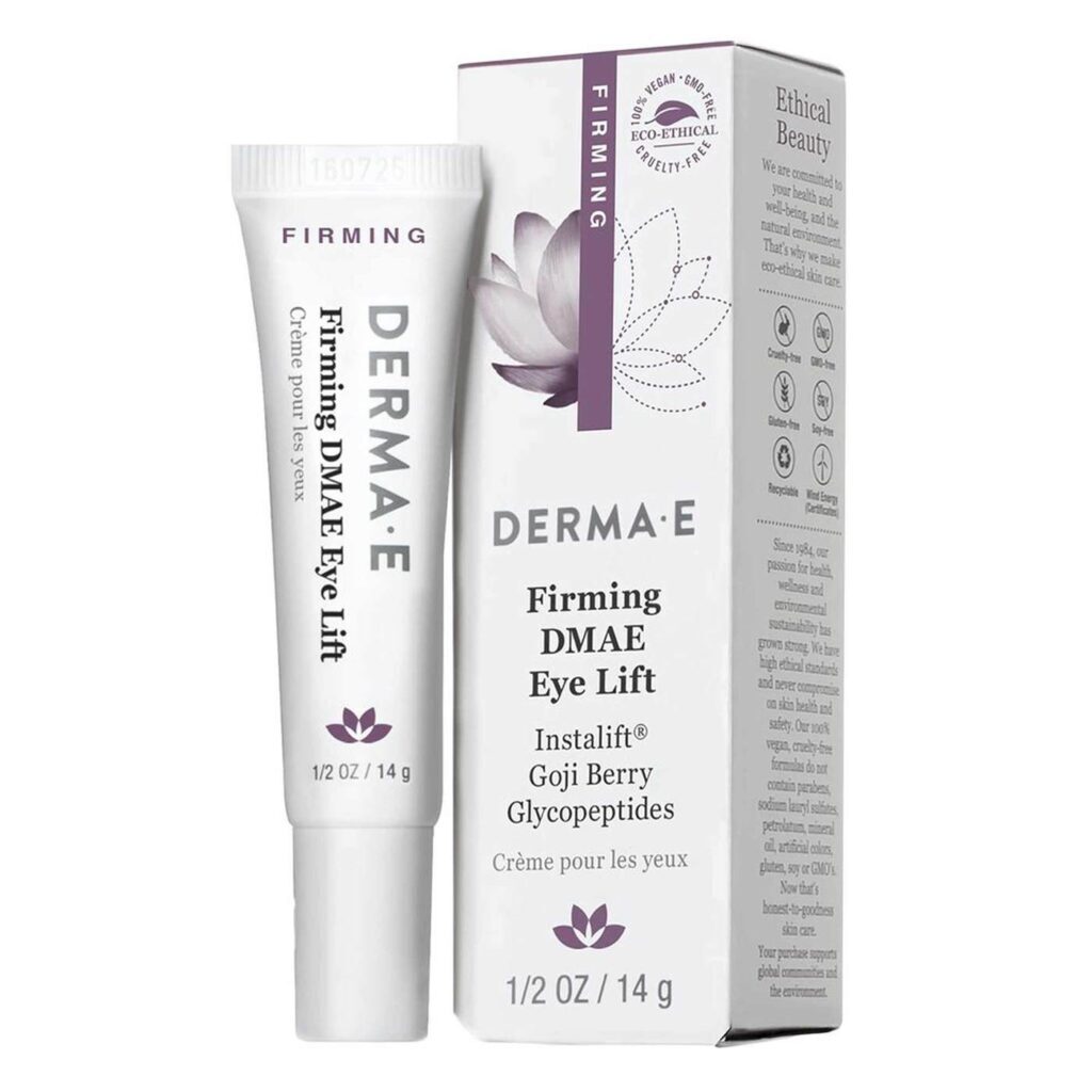 Firming DMAE Derma E para Área dos Olhos 14g: Rejuvenesça e Suavize Rugas