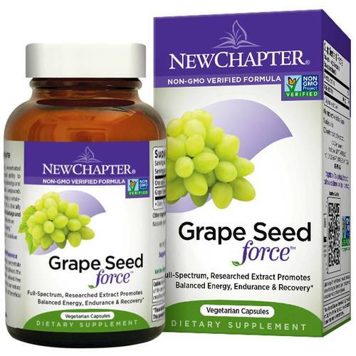 New Chapter Grape Seed Force - 30 Cápsulas Vegetarianas: Antioxidante Poderoso para sua Saúde