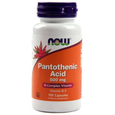 Now Foods, Ácido Pantotênico 500 mg - 100 Cápsulas