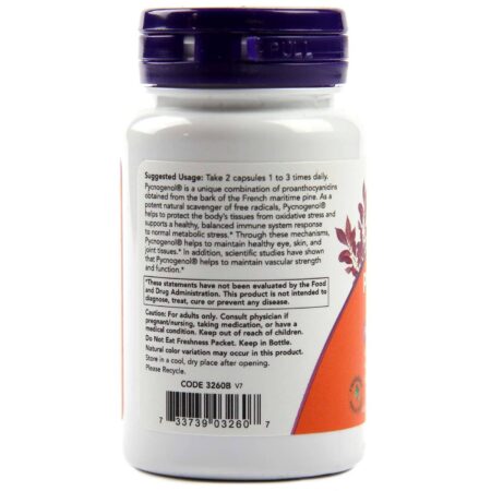 Now Foods, Pycnogenol 30 mg - 30 Cápsulas Vegetarianas - Image 3