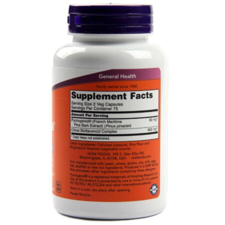 Now Foods, Pycnogenol 30 mg - 150 Cápsulas - Image 2