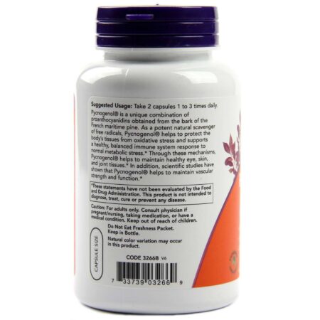 Now Foods, Pycnogenol 30 mg - 150 Cápsulas - Image 3