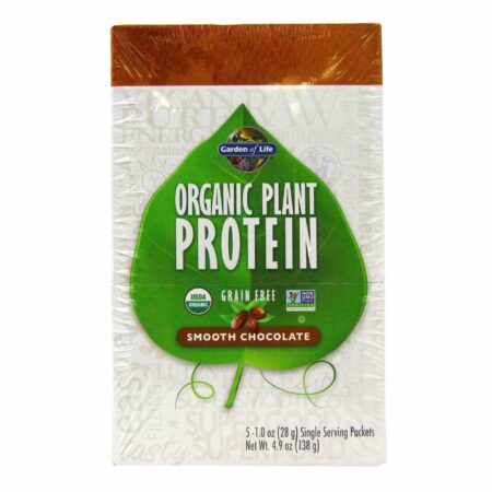 Garden of Life, Proteína Vegetal Orgânica - 5 Pacotes Com 28 g (1 oz) Cada