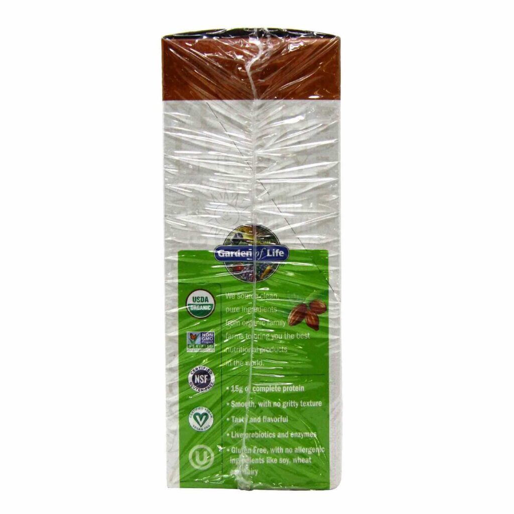 Garden of Life Proteína Vegetal Orgânica - 5 Pacotes de 28g Cada (1 oz) - Imagem 4