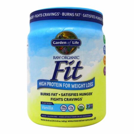 Garden of Life, RAW Fit Proteína Vegetal, Baunilha - 420 g