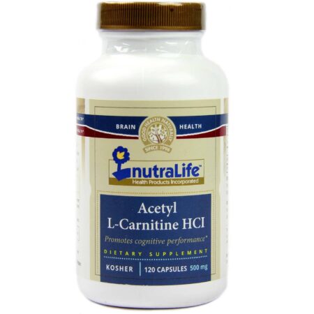 NutraLife, Acetil L-Carnitina HCL - 500 mg - 120 Cápsulas