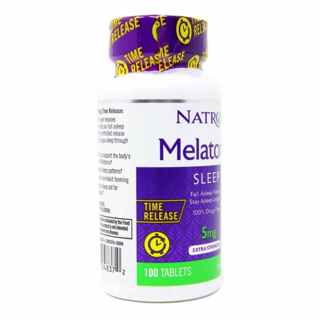 Natrol Melatonina 5mg Liberação Lenta 100 Tabletes: Sono Reparador Para Você - Imagem 2